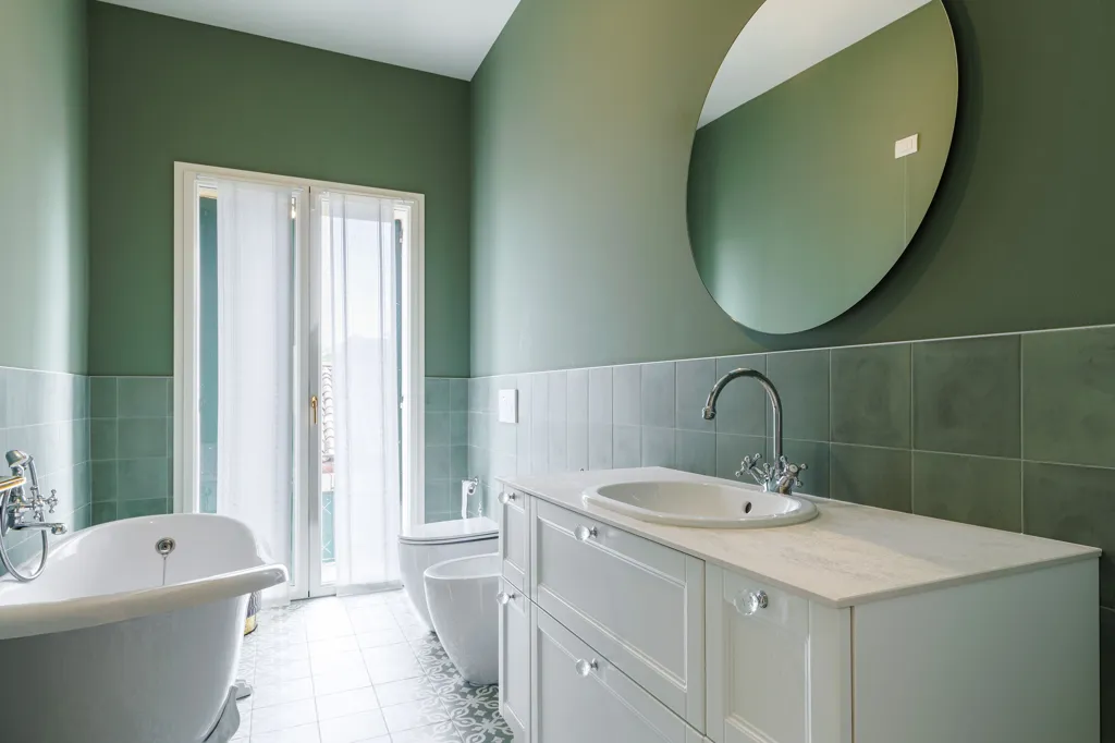 Salles de bain - Liberty-Style Residence with Private Park in Zero Branco