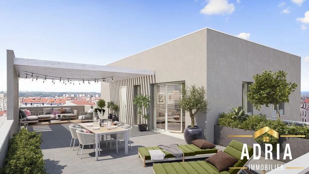 Terrasse - Appartement Luxueux avec Extérieurs à Lyon