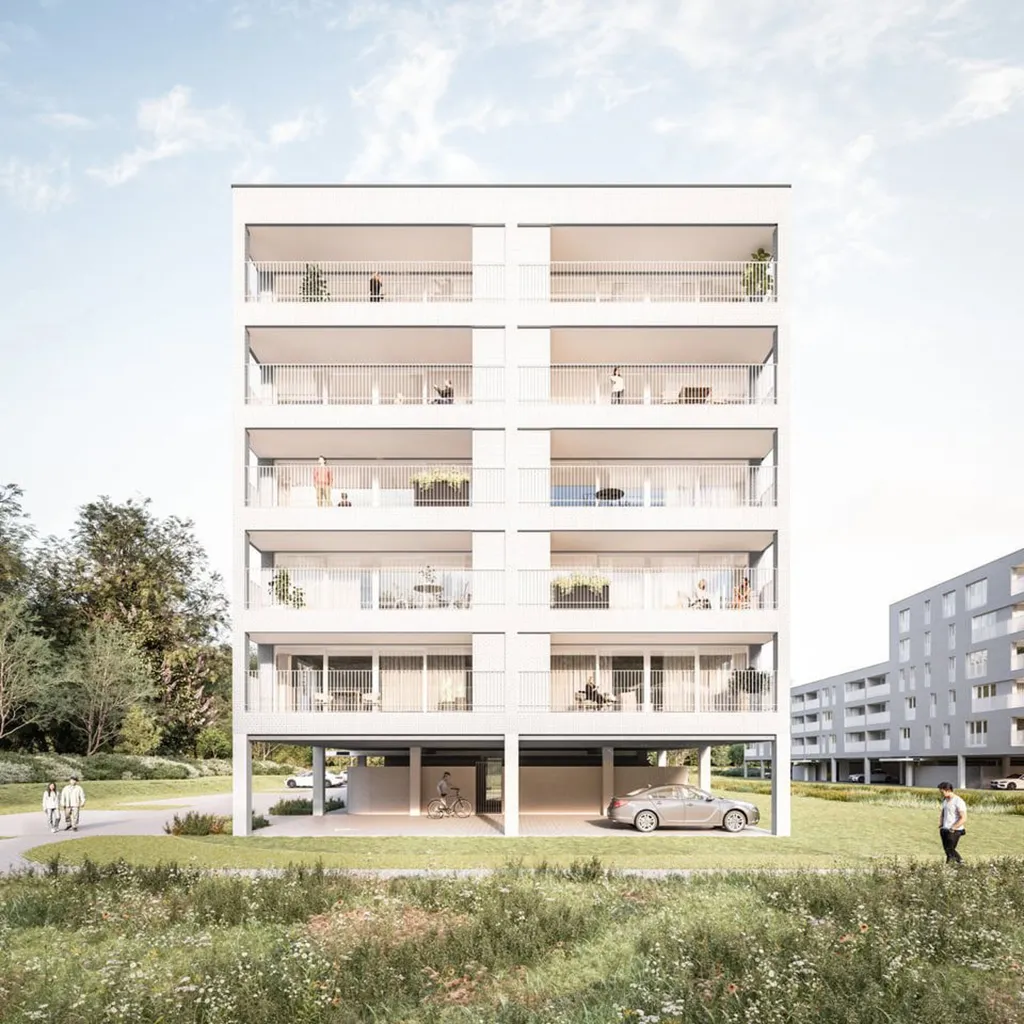 Extérieur - Appartement avec Terrasse dans un Cadre Vert à Mol