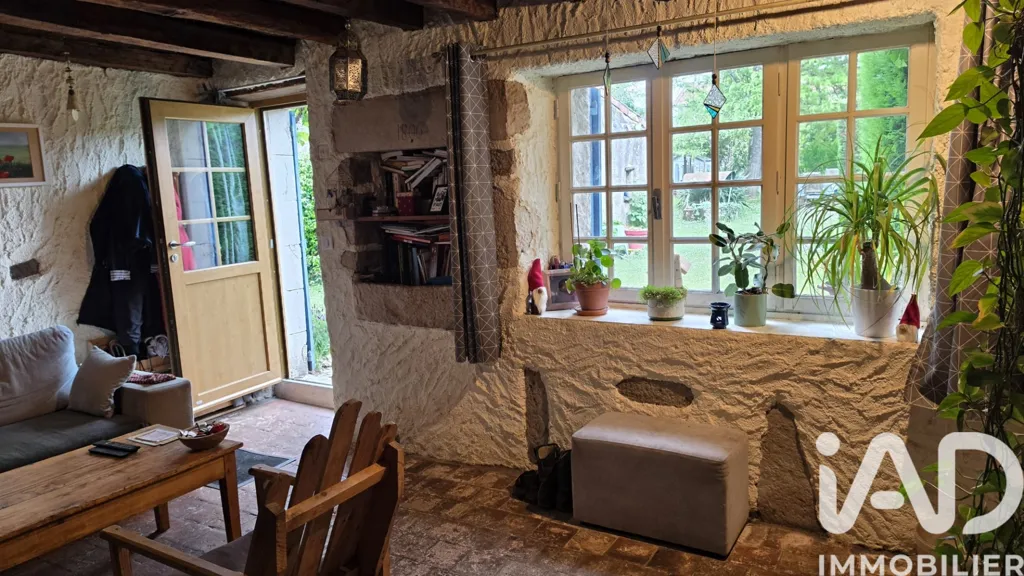 Séjour - Maison de Campagne avec Jardin à Persac