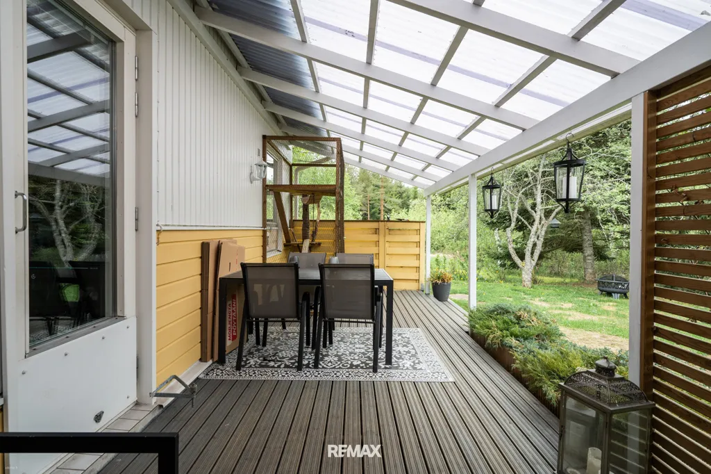 Terrasse - End-Unit Apartment with Sea View in Tuusula