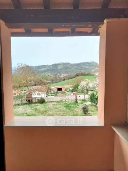 Balcony - Rustic Bifamily House with Pool in Nocera Umbra