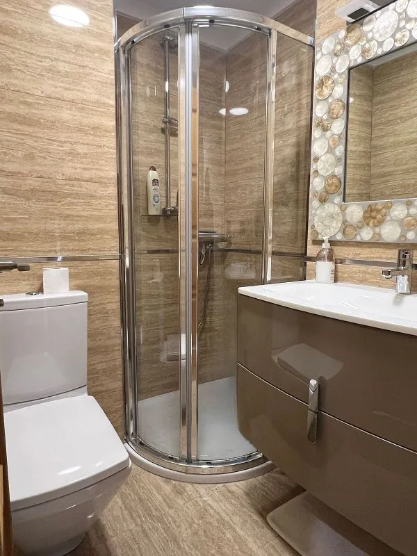 Salles de bain - City Centre Apartment with Terrace in Ensanche