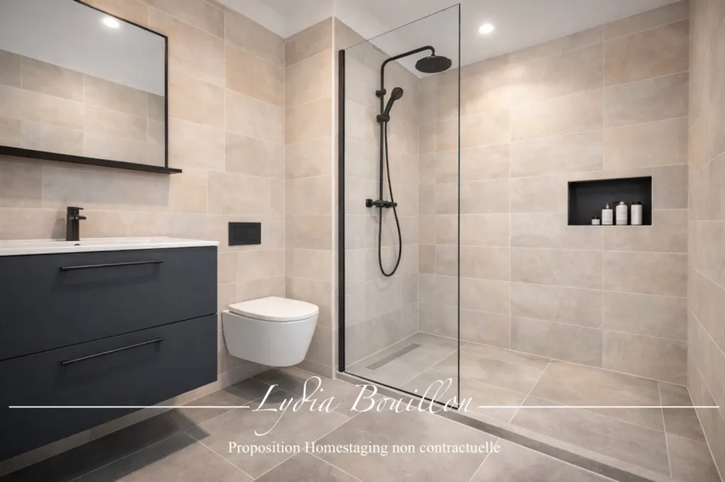 Salles de bain - Appartement 2 Pièces avec Balcon à Cergy