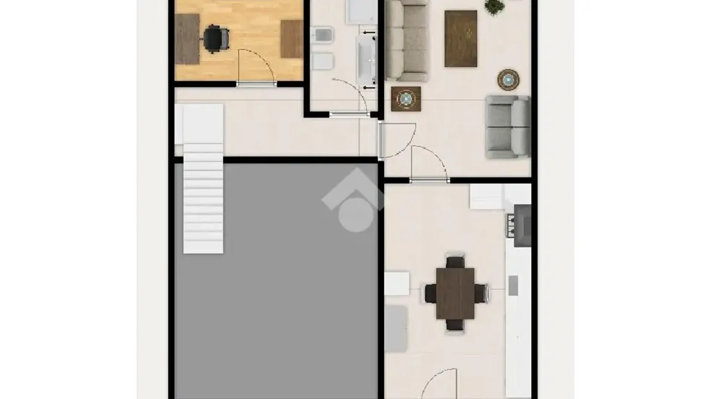 Plan - Two-Level Apartment with Balcony in Manerba del Garda