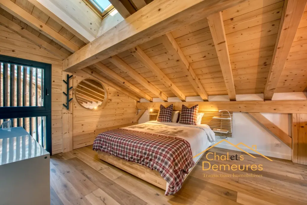 Chambres - Chalet Neuf avec Vue Panoramique à Megève