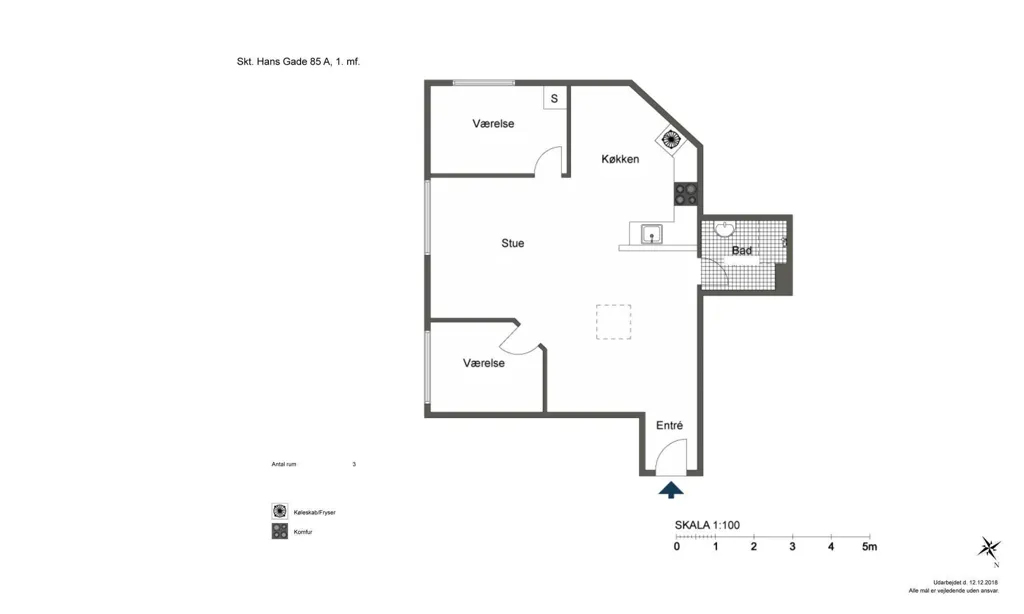 Plaan - Modern Flat with Harbour View in Odense C