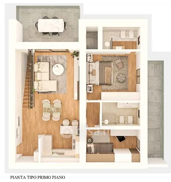Plan - Apartment with Private Garden in Cornadella, Sacile