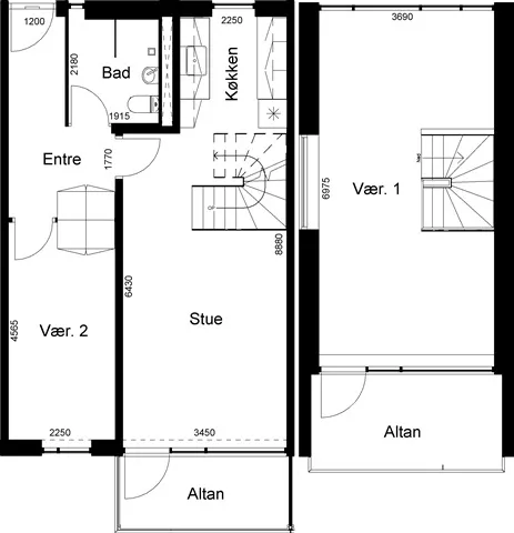 Plan - 3-Room Apartment with Balcony in Aalborg East