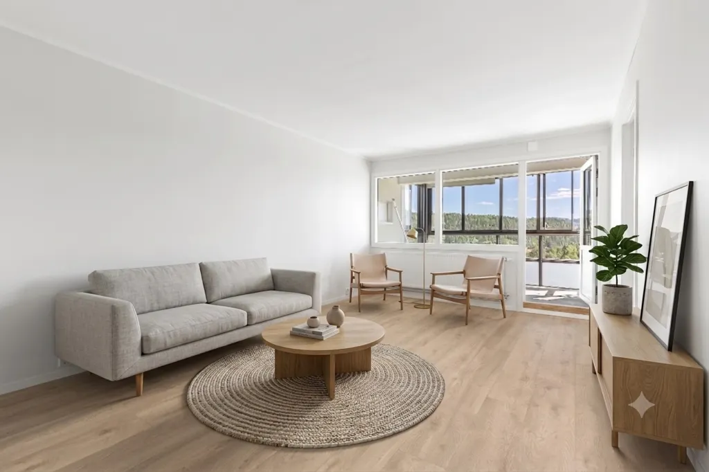 Soggiorno - Modernised Apartment with Glass Balcony in Oslo