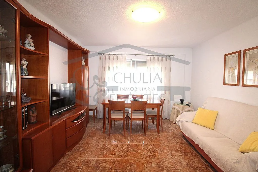 Living Room - Apartment with Pool in Malvarrosa, Valencia