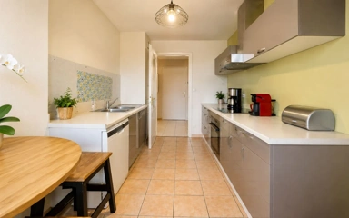 Kitchen - Apartment with Two Balconies in Bischheim