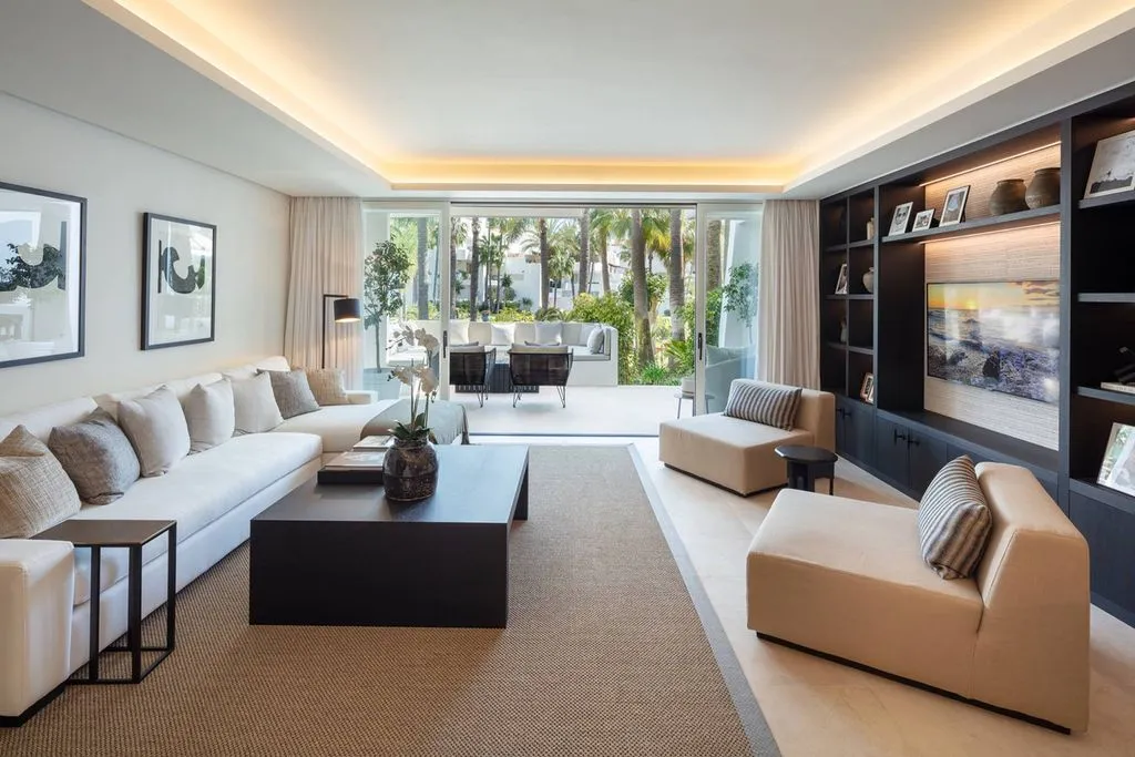 Séjour - Luxury Apartment with Pool in Marbella