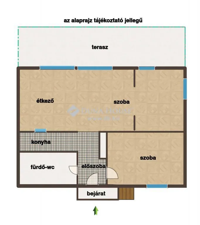 Planimetria - Terrace Flat in Tihany with Balaton View