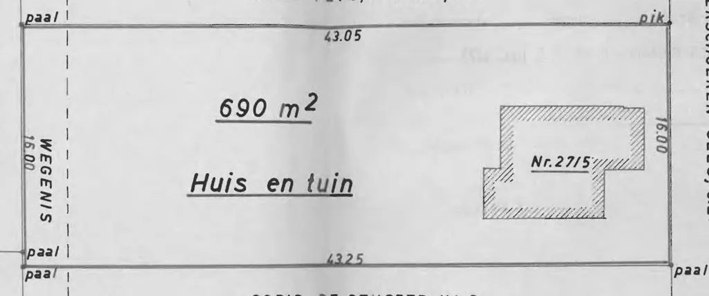Plan - Terrain à Bâtir avec Potentiel d'Expansion à Berlaar