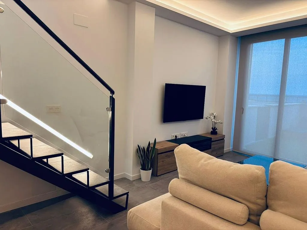 Séjour - Duplex with Pool and Sea View in Villajoyosa