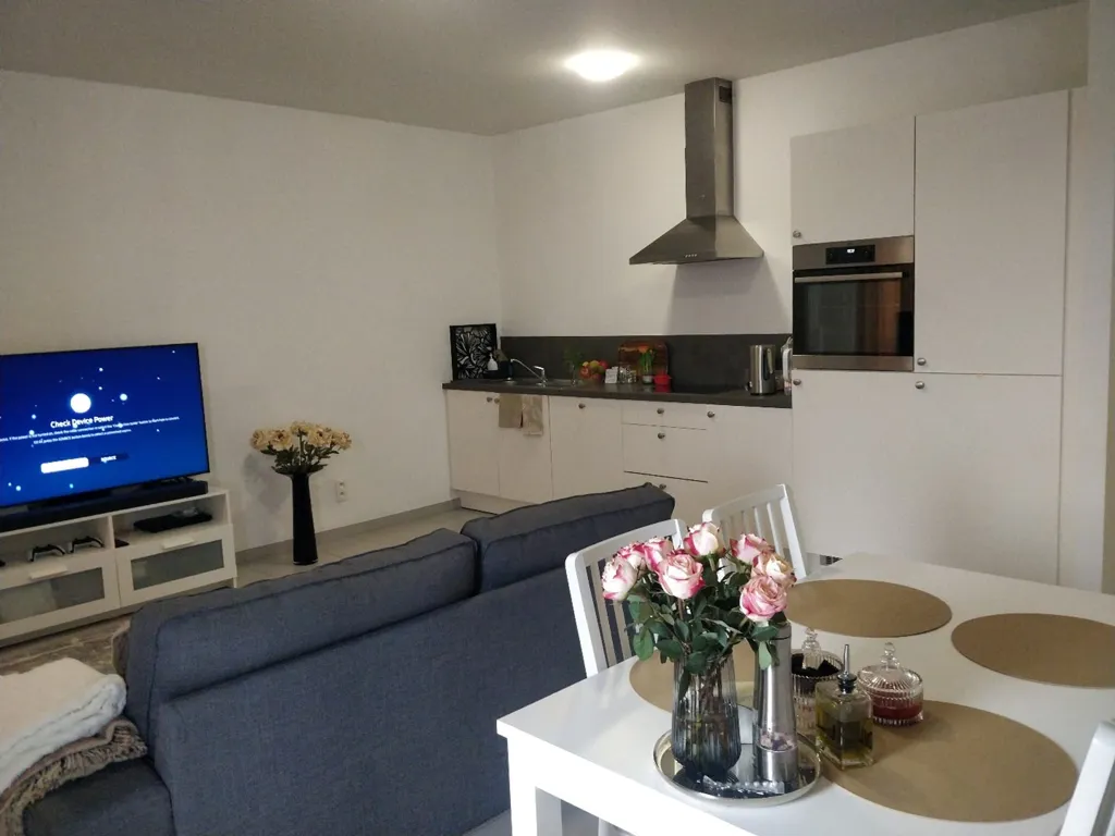 Séjour - Appartement de rez-de-chaussée avec terrasse à Lokeren