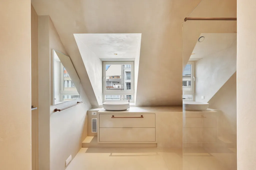 Salles de bain - Penthouse Ensoleillé avec Terrasses à Knokke
