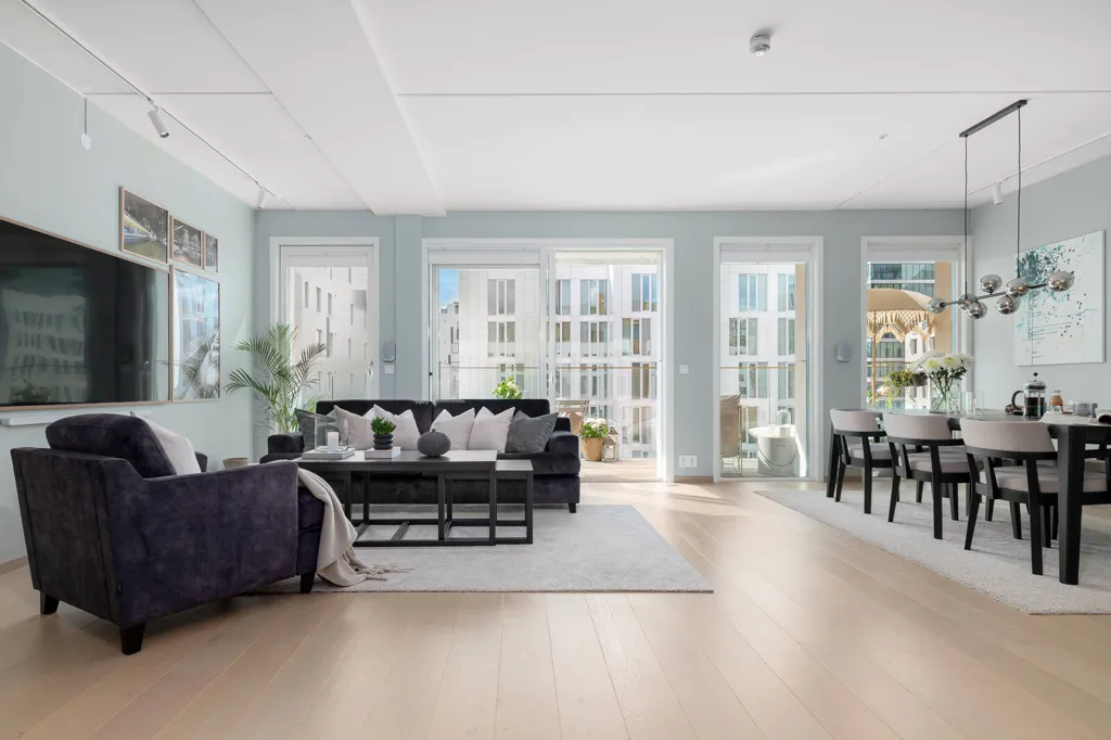 Séjour - Appartement 4 pièces à Oslo