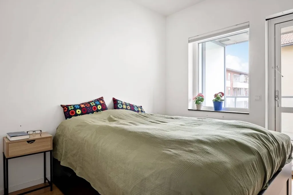 Bedrooms - Modern Flat with Balcony in Enköping Centre