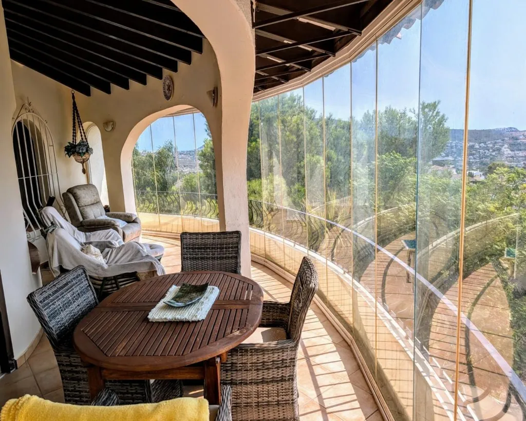 Terrace - Traditional Villa with Sea View in Benimeit, Moraira