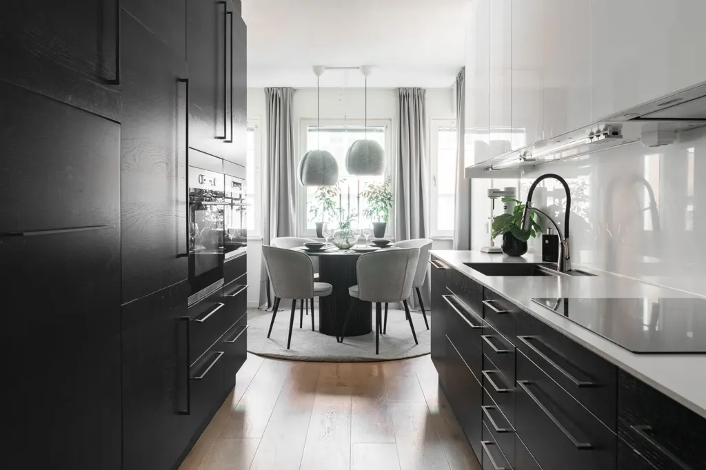 Köök - Converted 4-Bed Flat in Helsingborg Centre