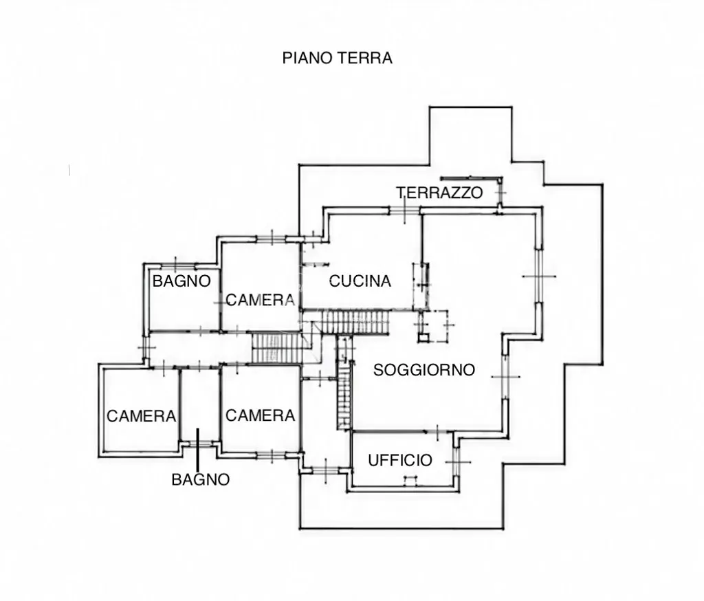 Plan - Elegant Villa with Two Units in Camerata Picena
