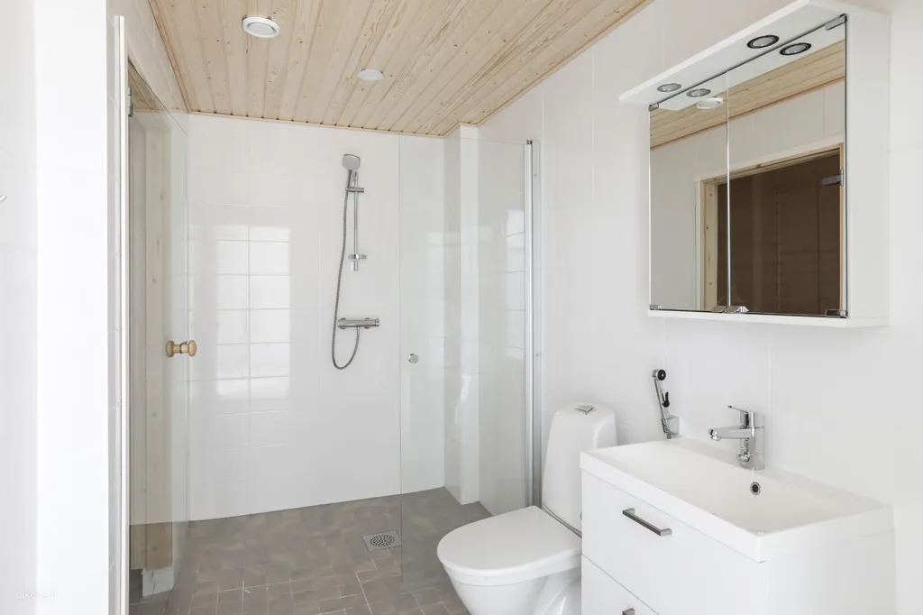 Salles de bain - Modern Apartment with Sauna in Lappeenranta