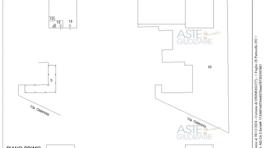 Plan - Ground Floor Apartment with Shared Courtyard in Osimo