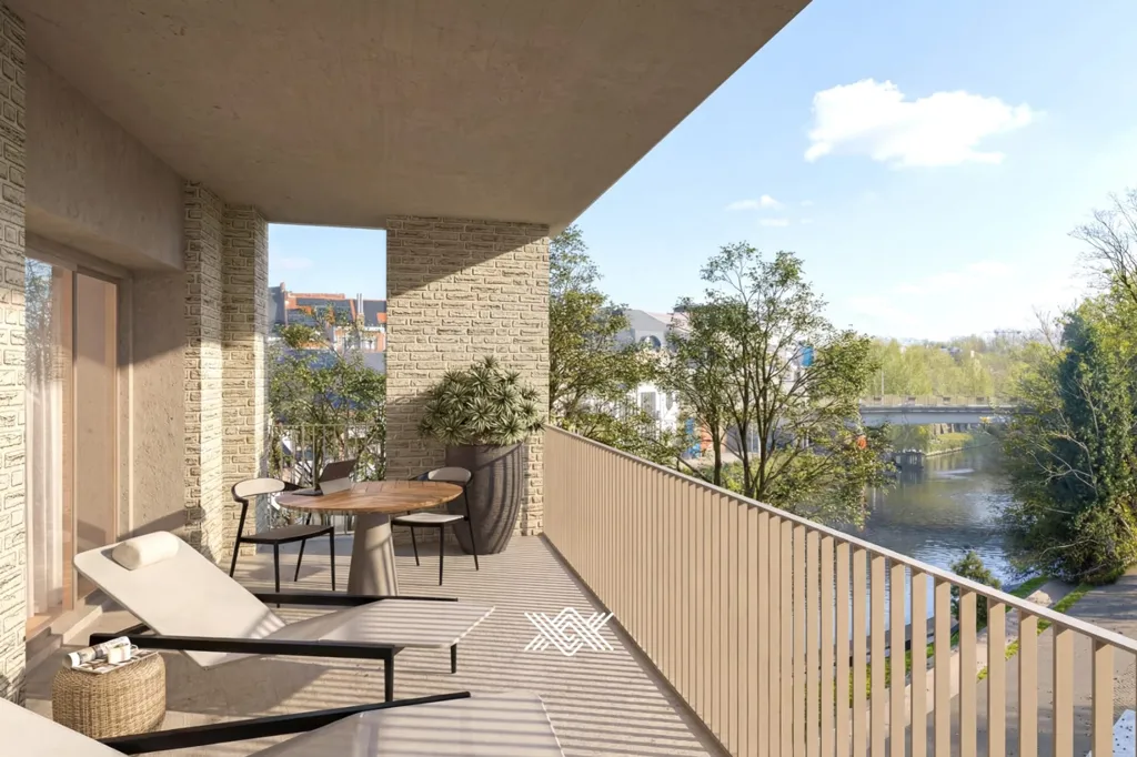 Rõdu - Studio Apartment with River View in Deinze