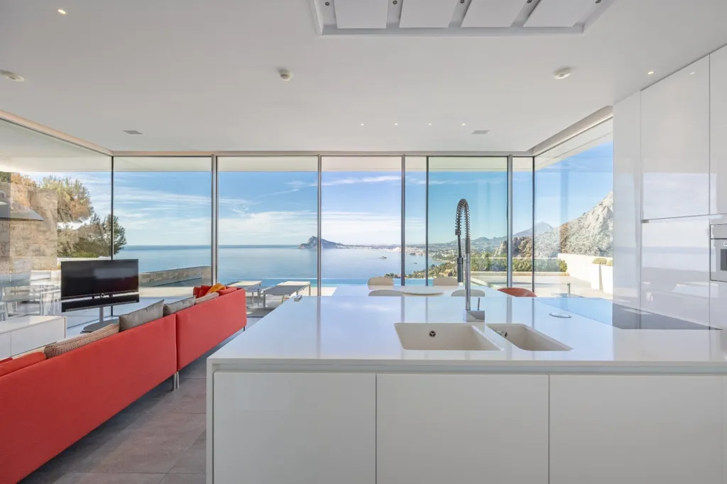 Köök - Modern Villa with Sea Views in Mascarat, Altea