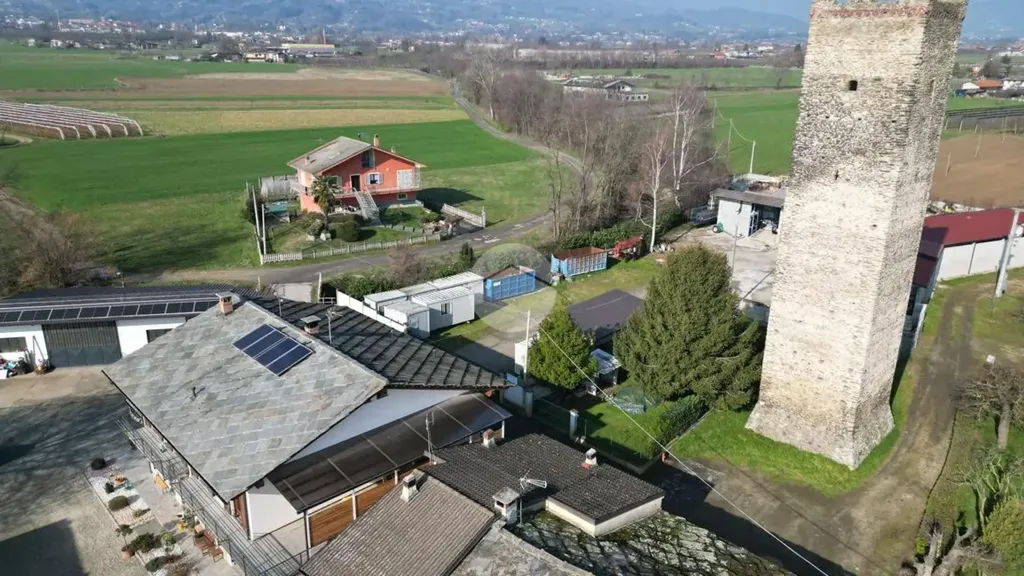 Aerial - Semi-detached House with Garden in Bagnolo Piemonte