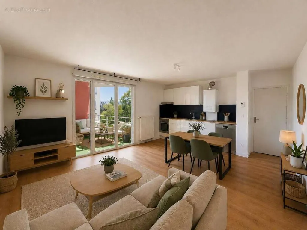 Séjour - Appartement avec Terrasse Sud à Montpellier
