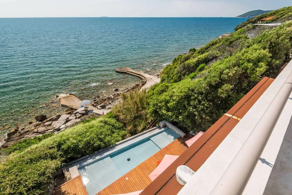 Vue aérienne - Luxury Villa with Private Dock in Rosignano Marittimo
