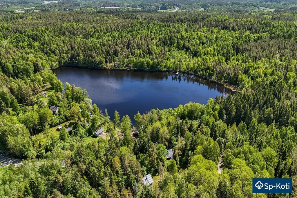 Vue aérienne - Cottage with Sauna in Forested Area