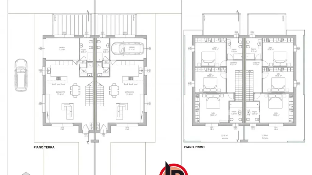 Floor Plan - Luxury Villa with Terrace in Borgoricco