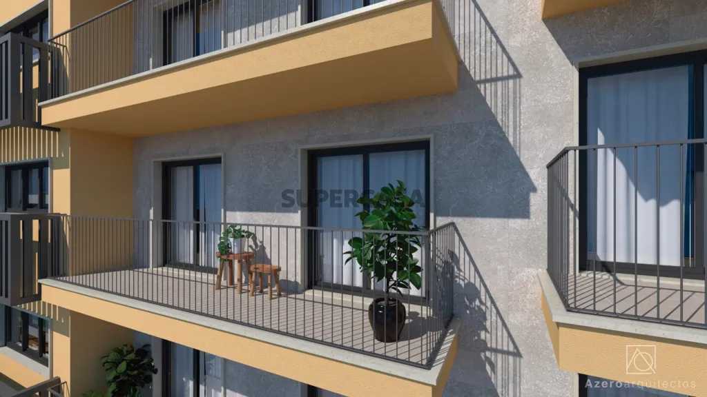 Balcón - Luxury Flat with Elevator in Montijo