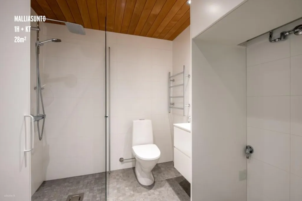 Salles de bain - Apartment with Balcony in Kupittaa, Turku