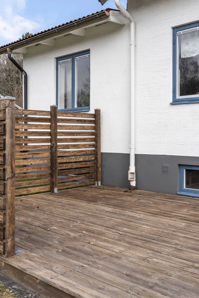 Terrasse - Charming 1950s Villa with Garden in Rickarum