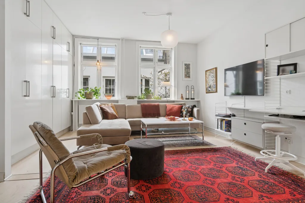 Séjour - Loft-Style Flat with High Ceilings in Copenhagen S