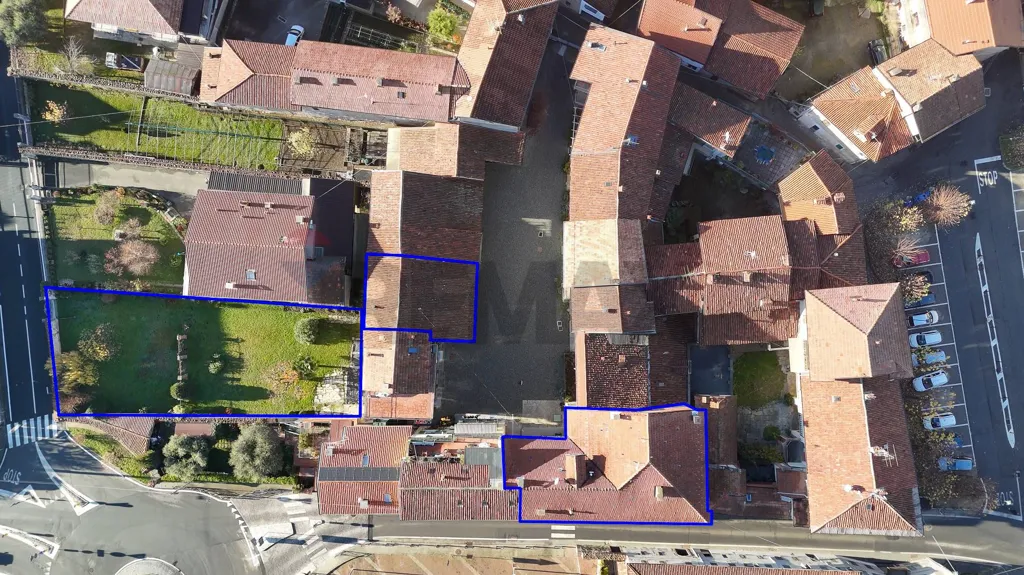 Vue aérienne - Triplex Villa with Garden in Occhieppo Superiore