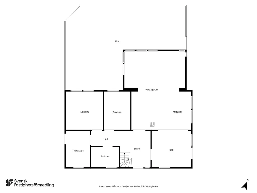 Plaan - 5-Bedroom Villa with Double Garage in Saxnäs
