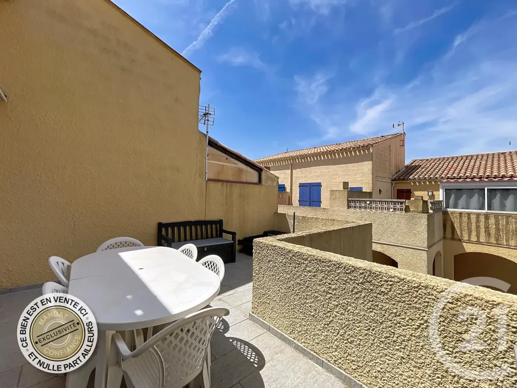 Terrasse - Duplex Apartment with Terrace in Le Barcarès