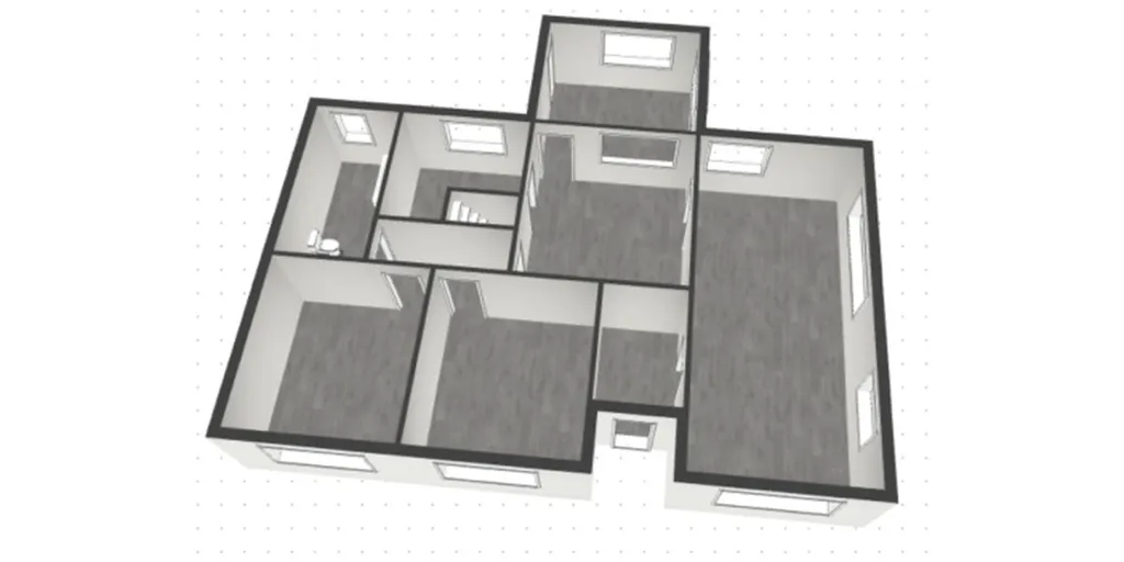Plaan - Renovatable House with Garden in Kortemark