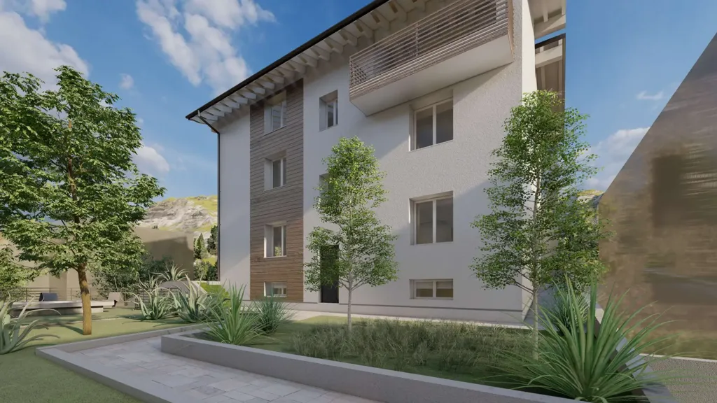 Modern Bilocale with Mini Pool in Pisogne