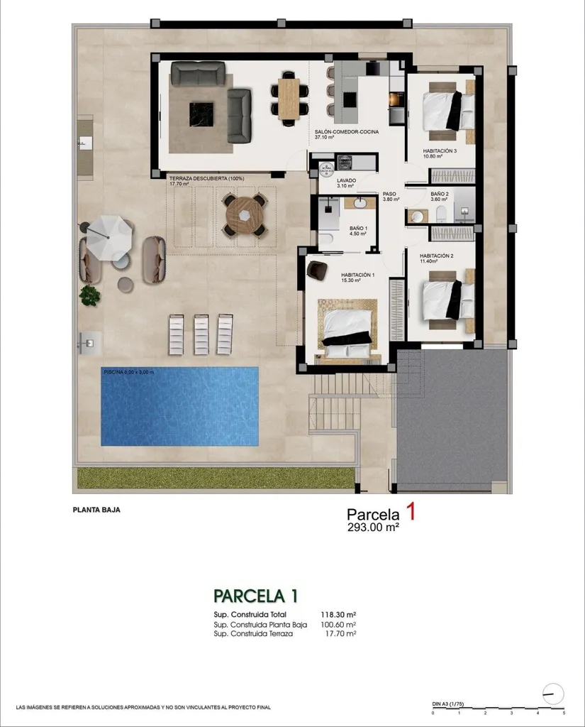 Plan - New-Build Villa with Pool in Benijófar