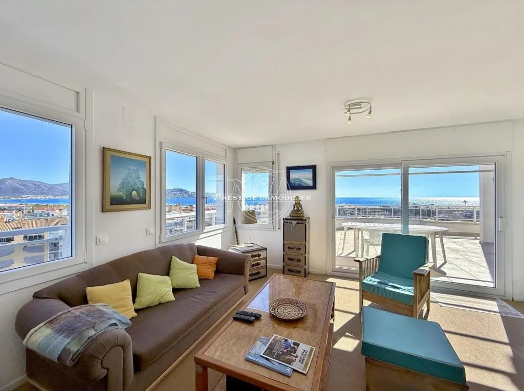 Séjour - Penthouse with Sea View in Empuriabrava