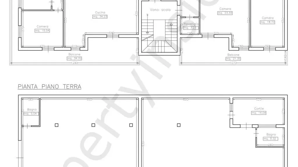 Plaan - Terraced House with Panoramic Terrace in Cassibile