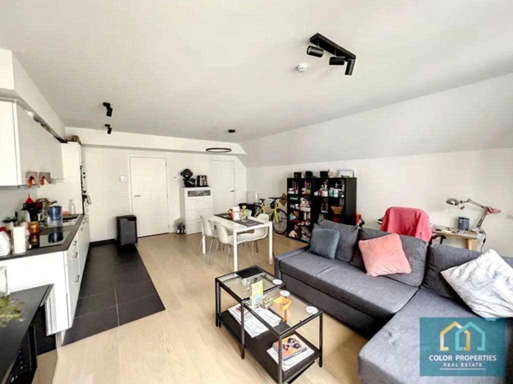 Living Room - Furnished Apartment with Terrace in EU District