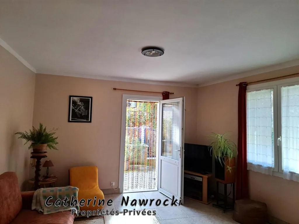 Living Room - Renovated Stone House with Two Entrances in Forcalquier